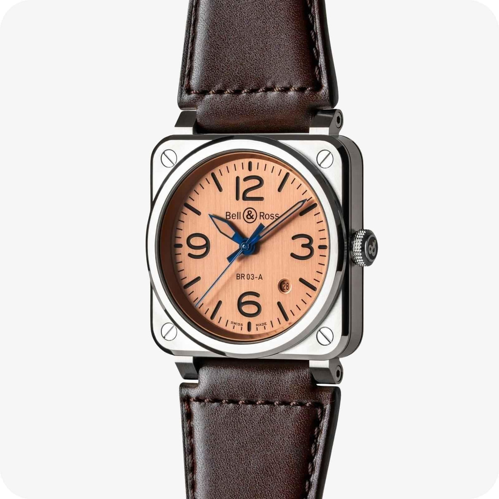 Bell & Ross Instruments BR03 AUTO BEIGE & BLUE STEEL
