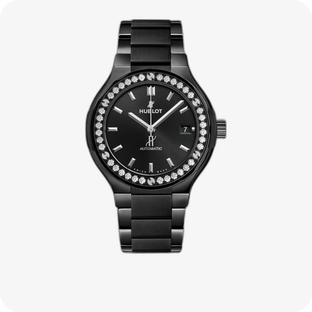 Hublot Classic Fusion Black Magic Bracelet Diamonds