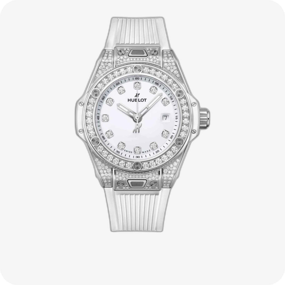 Hublot Big Bang One Click Steel White Pavé
