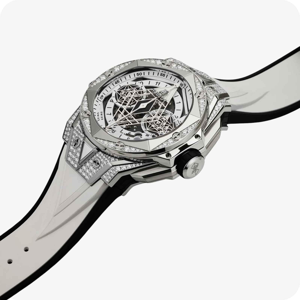 Hublot Big Bang Sang Bleu II Titanyum White Pavé