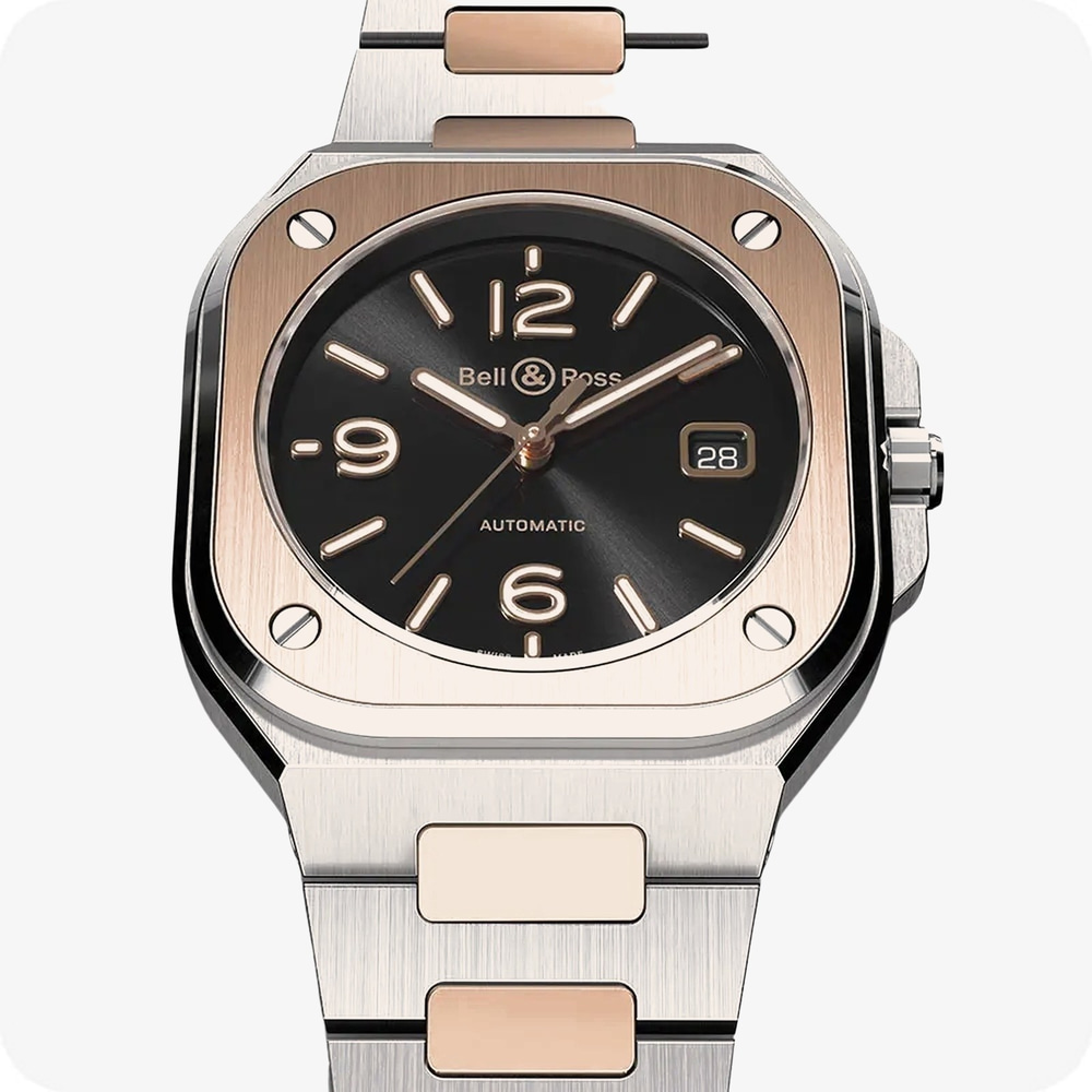 Bell & Ross Urban Auto Black Steel & Gold