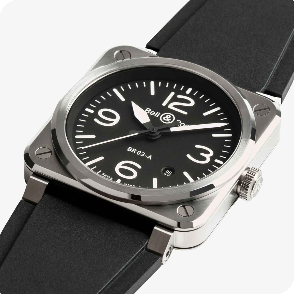 Bell & Ross Instruments BR 03 AUTO BLACK STEEL