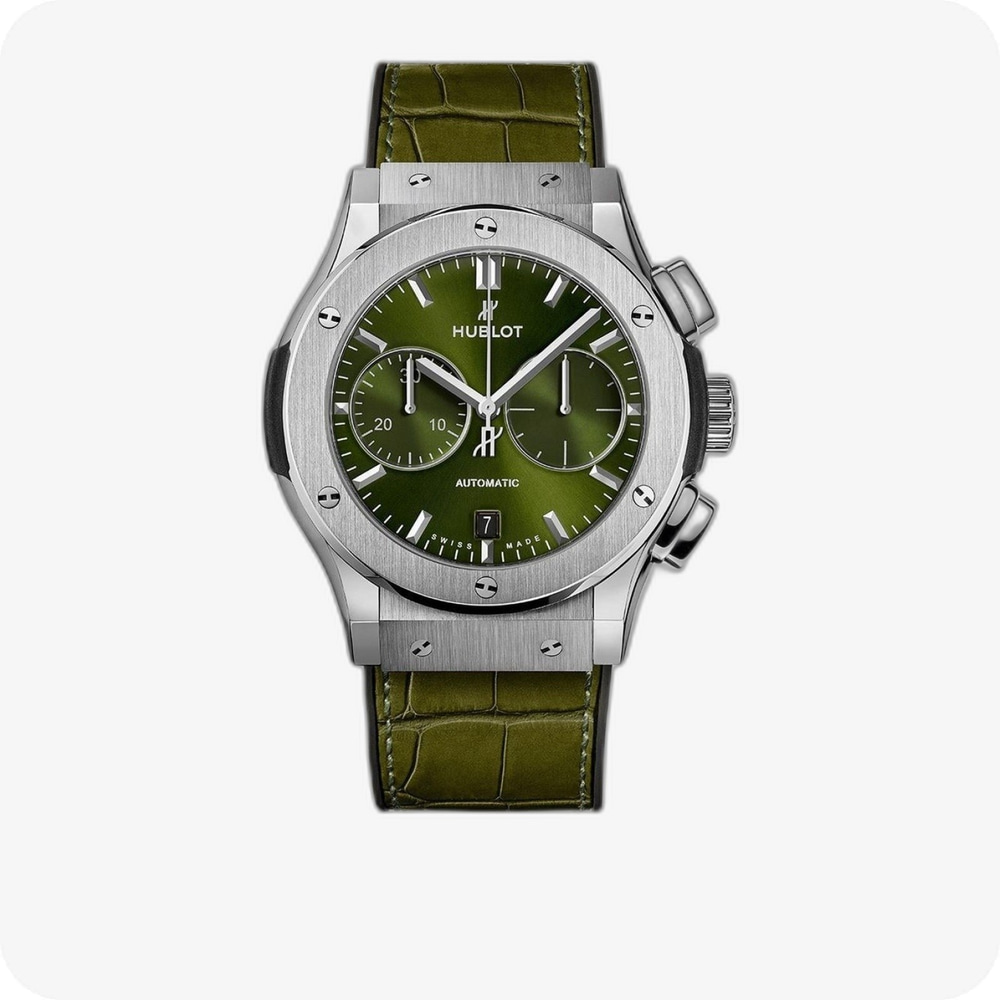 Hublot Classic Fusion Chronograph Titanyum Green