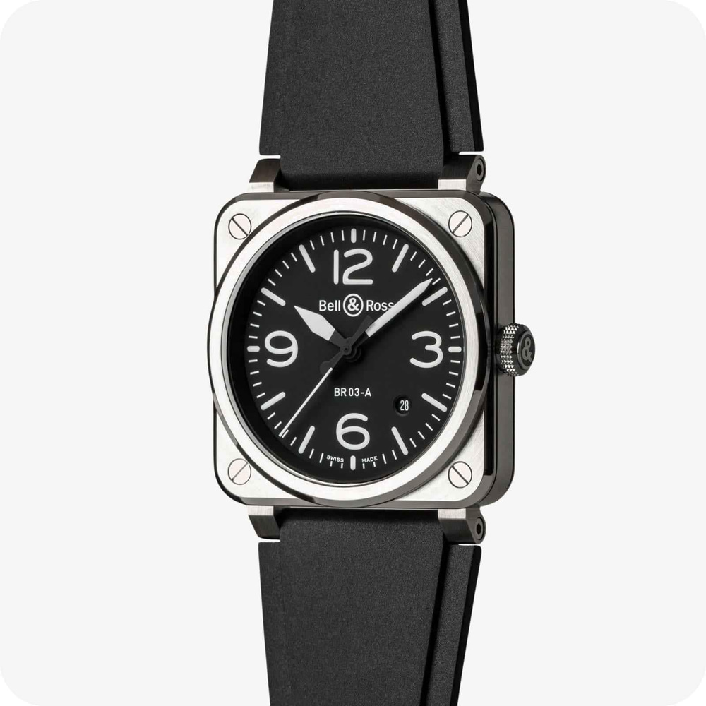 Bell & Ross Instruments BR 03 AUTO BLACK STEEL