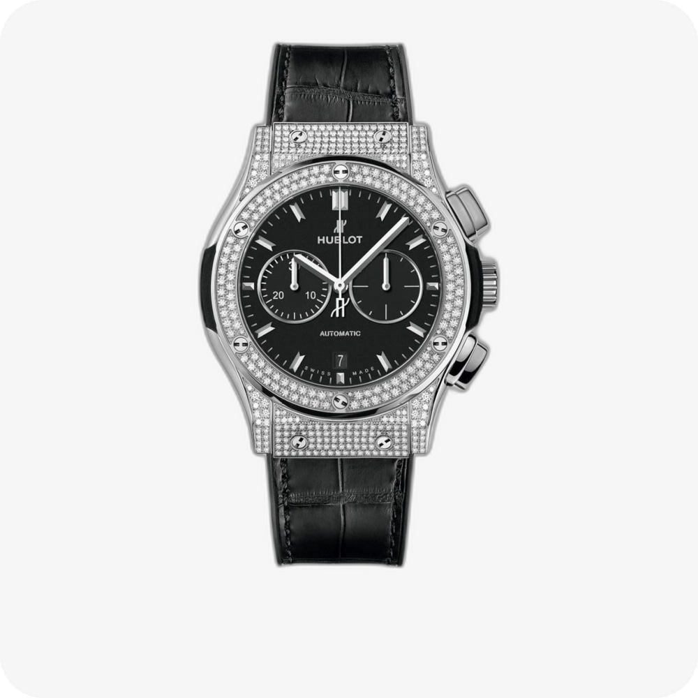 Hublot Classic Fusion Chronograph Titanium Pavé