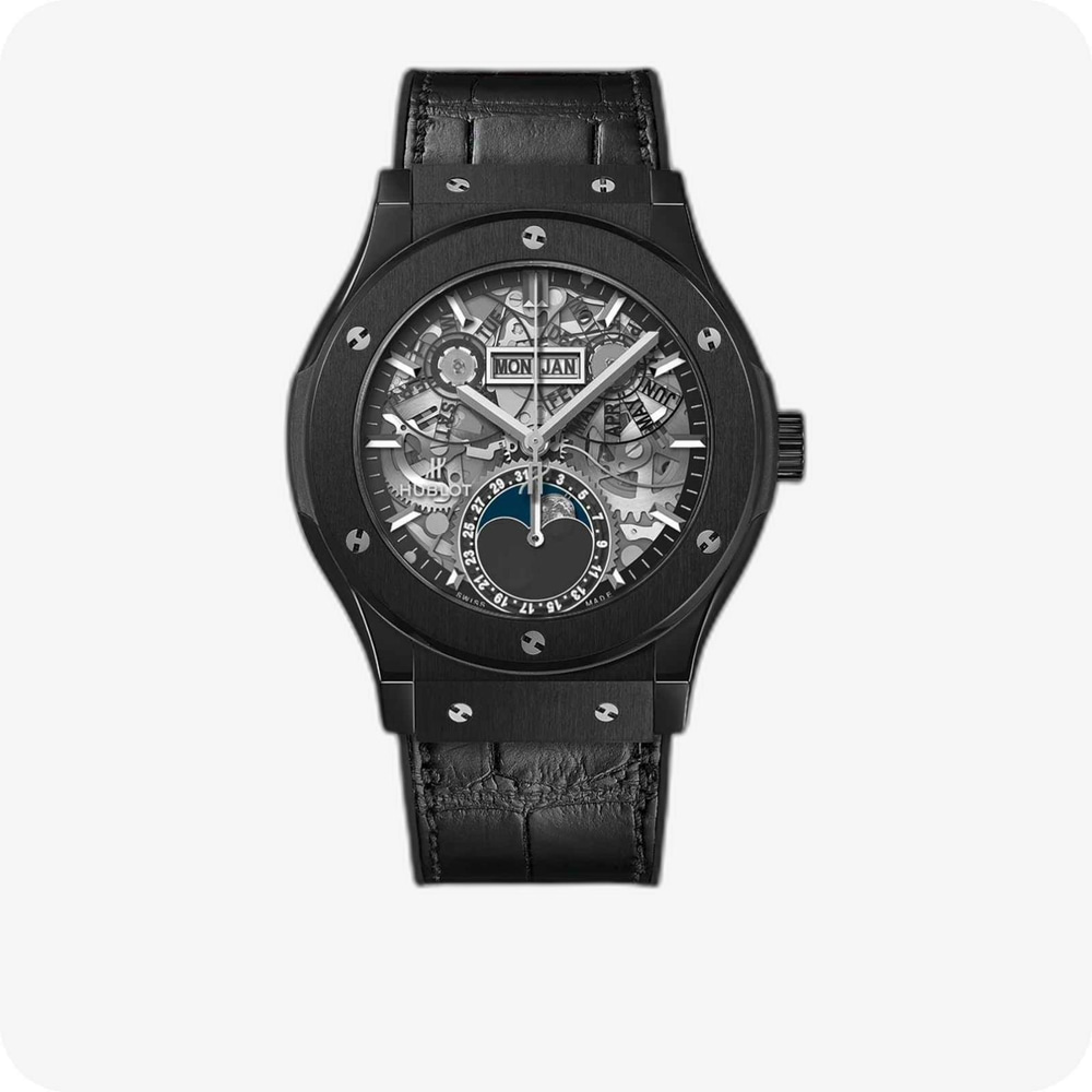 Hublot Classic Fusion Aerofusion Moonphase Black Magic