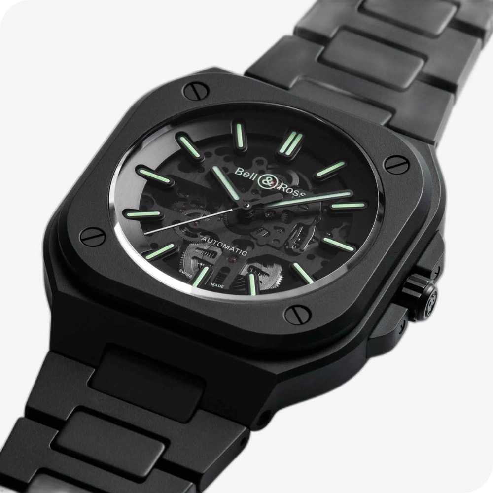 Bell & Ross Urban BR-05 Skeleton Black Lum Ceramic