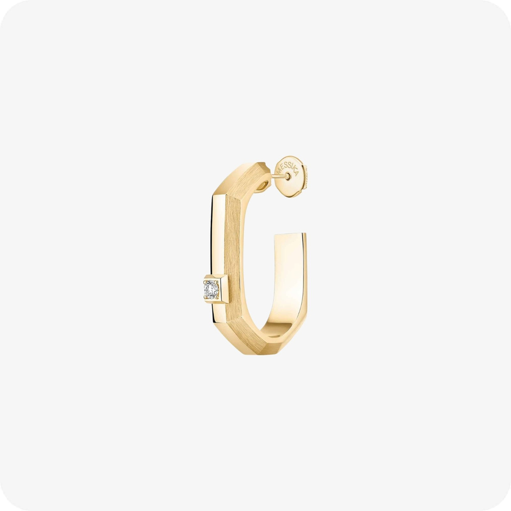 Messika MODERNISTE GOLD AND DIAMOND SINGLE EARRING