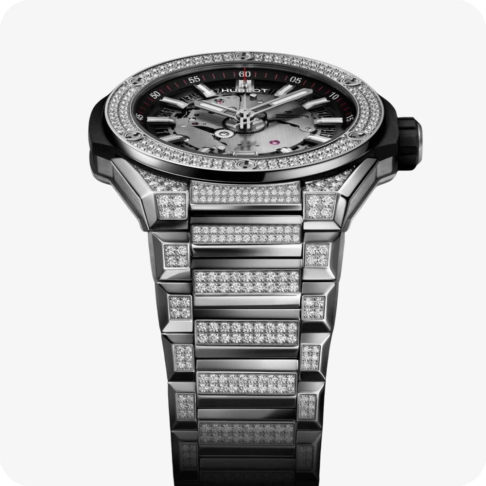Hublot Big Bang Integrated Time Only Titanyum Pavé