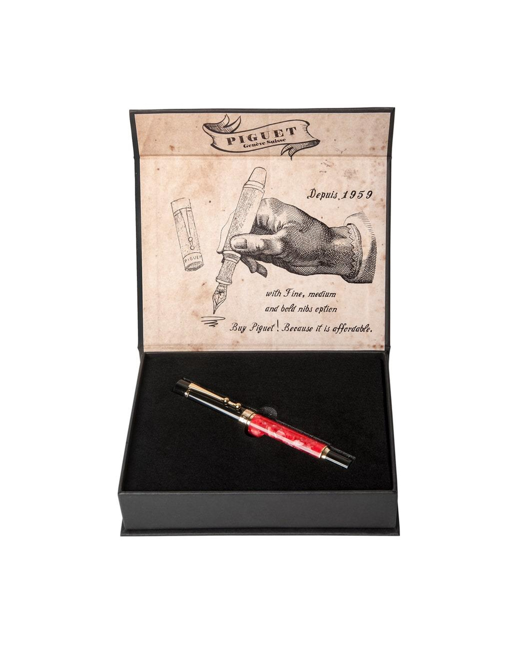Piguet TAURUS Rouge Fountain Pen (Red)
