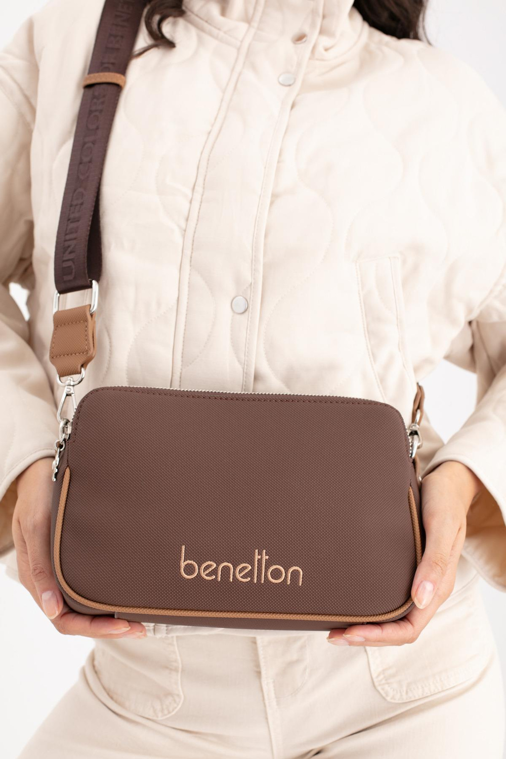BENETTON KADIN KOL ÇANTASI BNT1666 KAHVE CAMEL