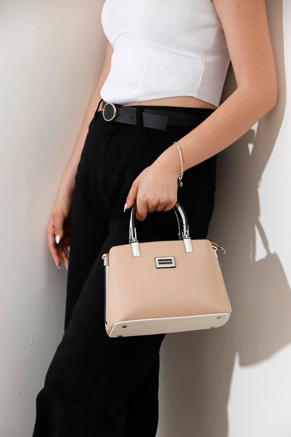 SİLVER POLO KADIN EL ÇANTASI 987 M105 42481 NUDE NİX KEMİK