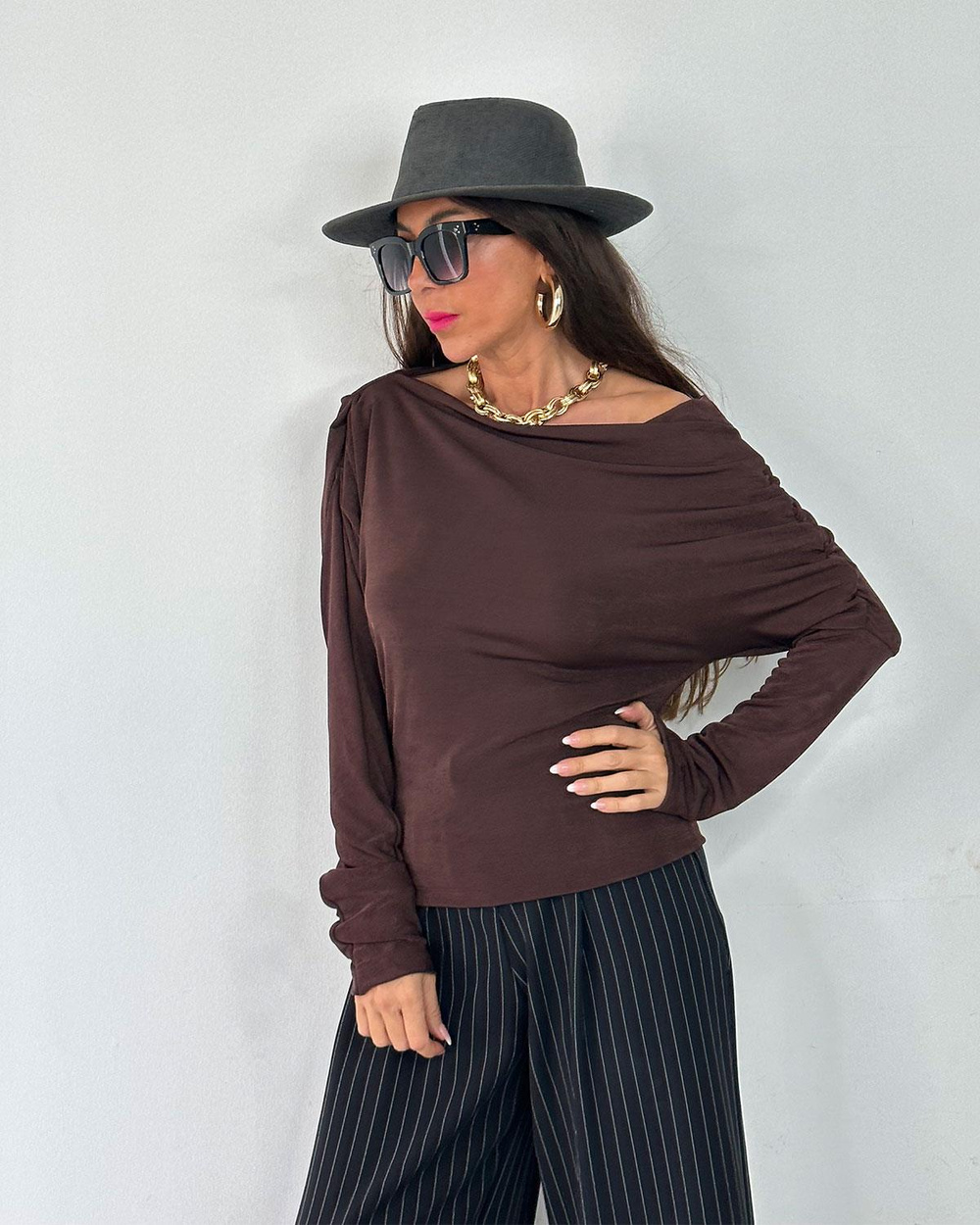 Carol Bluz Kızılkahve