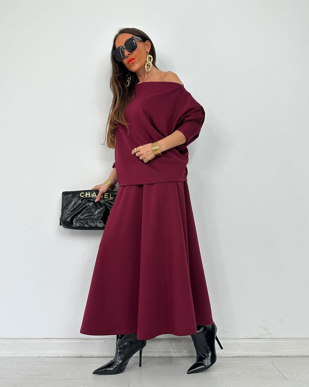 Queen Etekli Takım Bordo (ÖN SİPARİŞ)