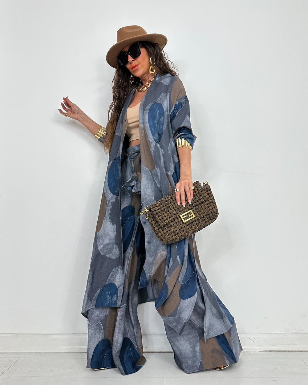 Sirena Batik Takım Gri