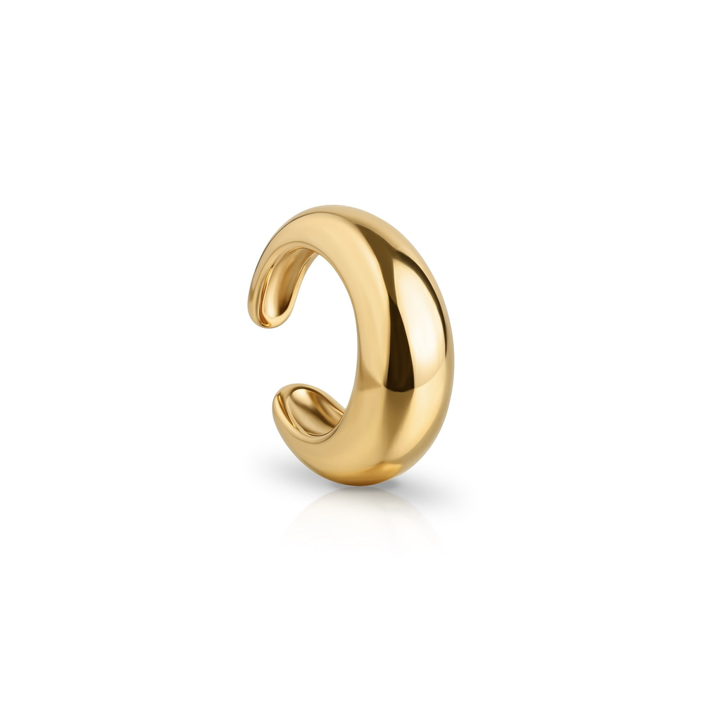 14 Ayar Altın Bold Earcuff Kıkırdak Küpe - Dianora Piercing Jewelry