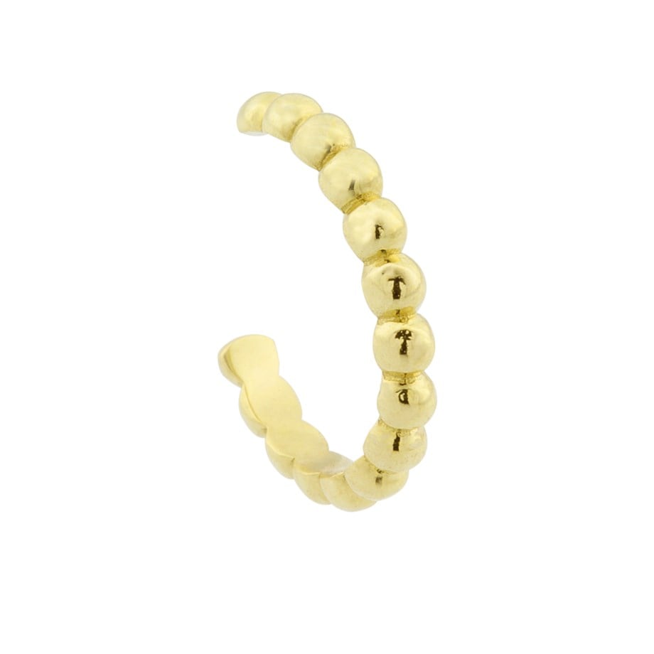 14 Ayar Altın Sade Toplu Earcuff Kıkırdak Küpe