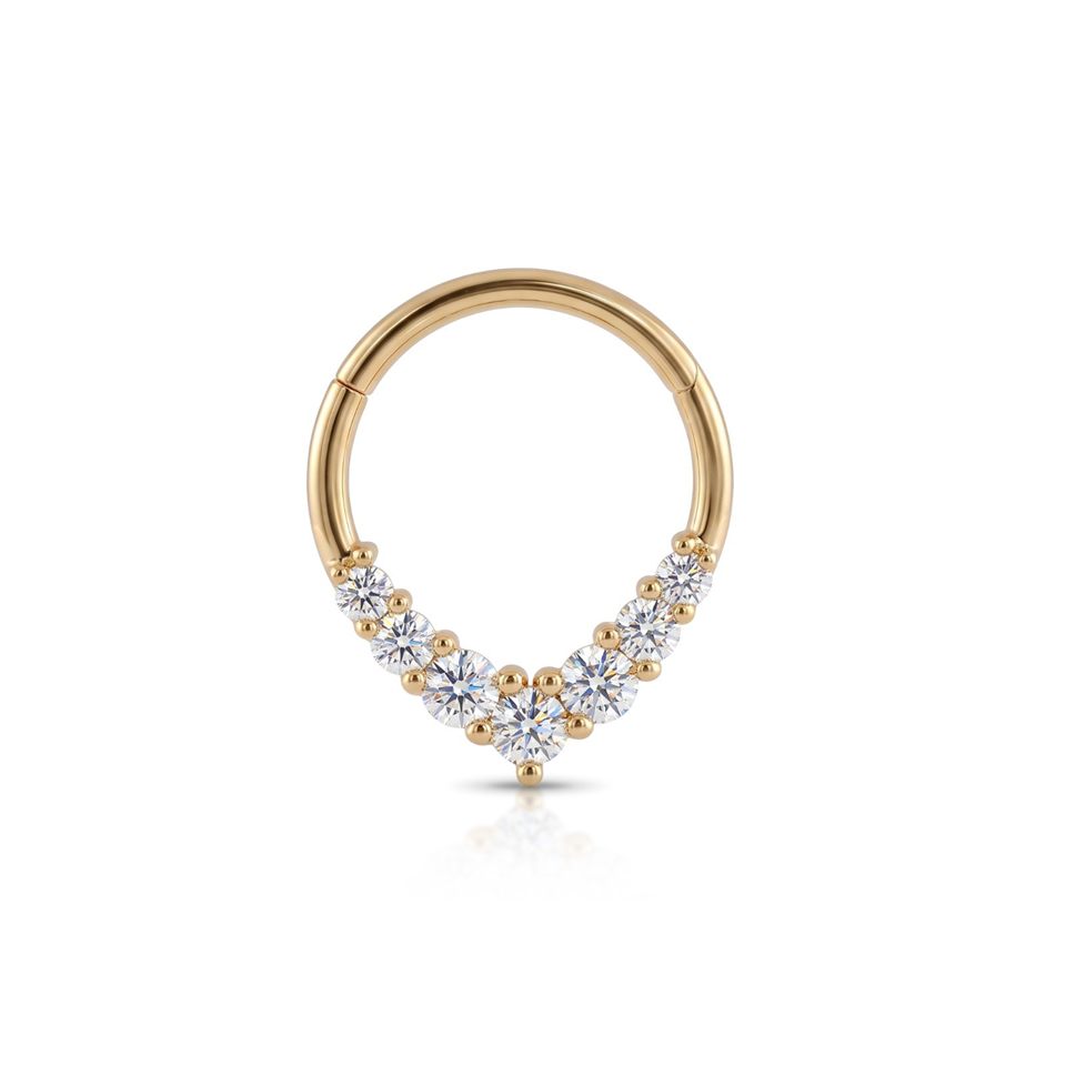 14 Ayar Altın Vera Minimal Halka Piercing - Dianora Piercing Jewelry