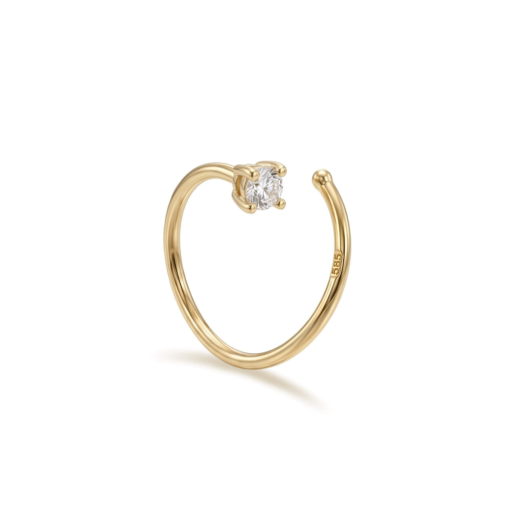 14 Ayar Altın Yusufçuk Sıkıştırmalı Hızma - Dianora Piercing Jewelry