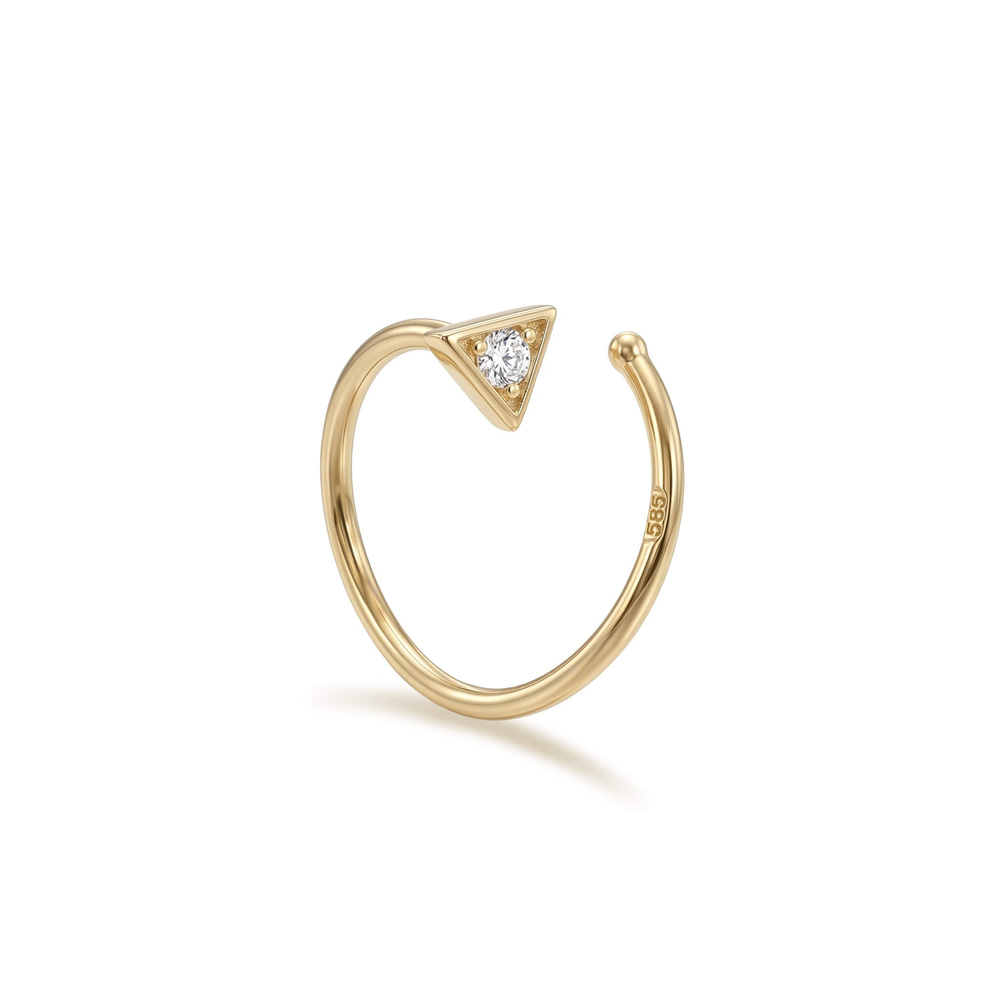 14 Ayar Altın Yusufçuk Sıkıştırmalı Hızma - Dianora Piercing Jewelry