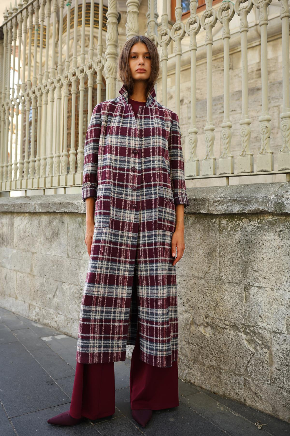 EKOSE YÜN VISCON MIX UZUN BLAZER CEKET