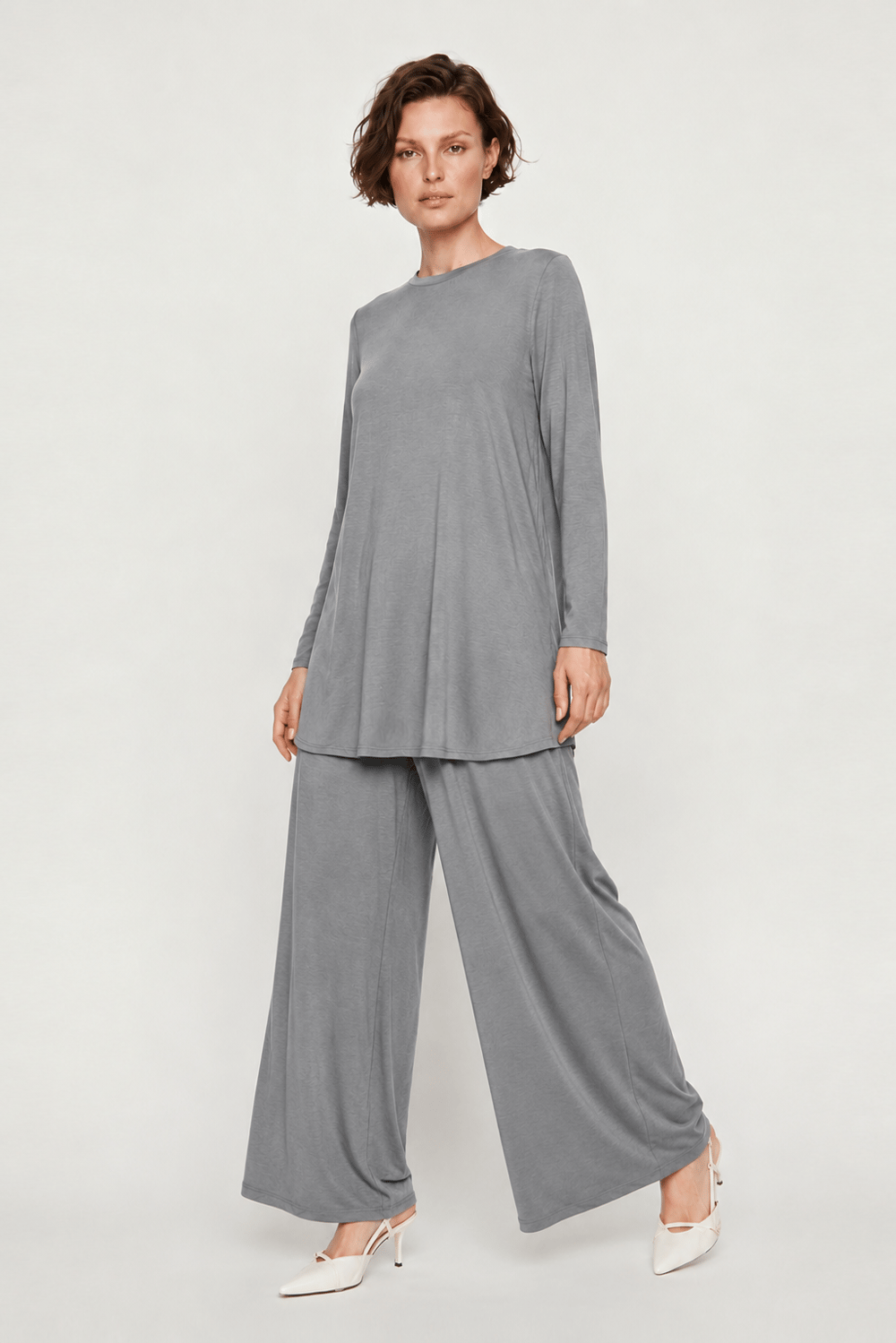 RAYON GENİŞ PAÇA PANTOLON ETEK