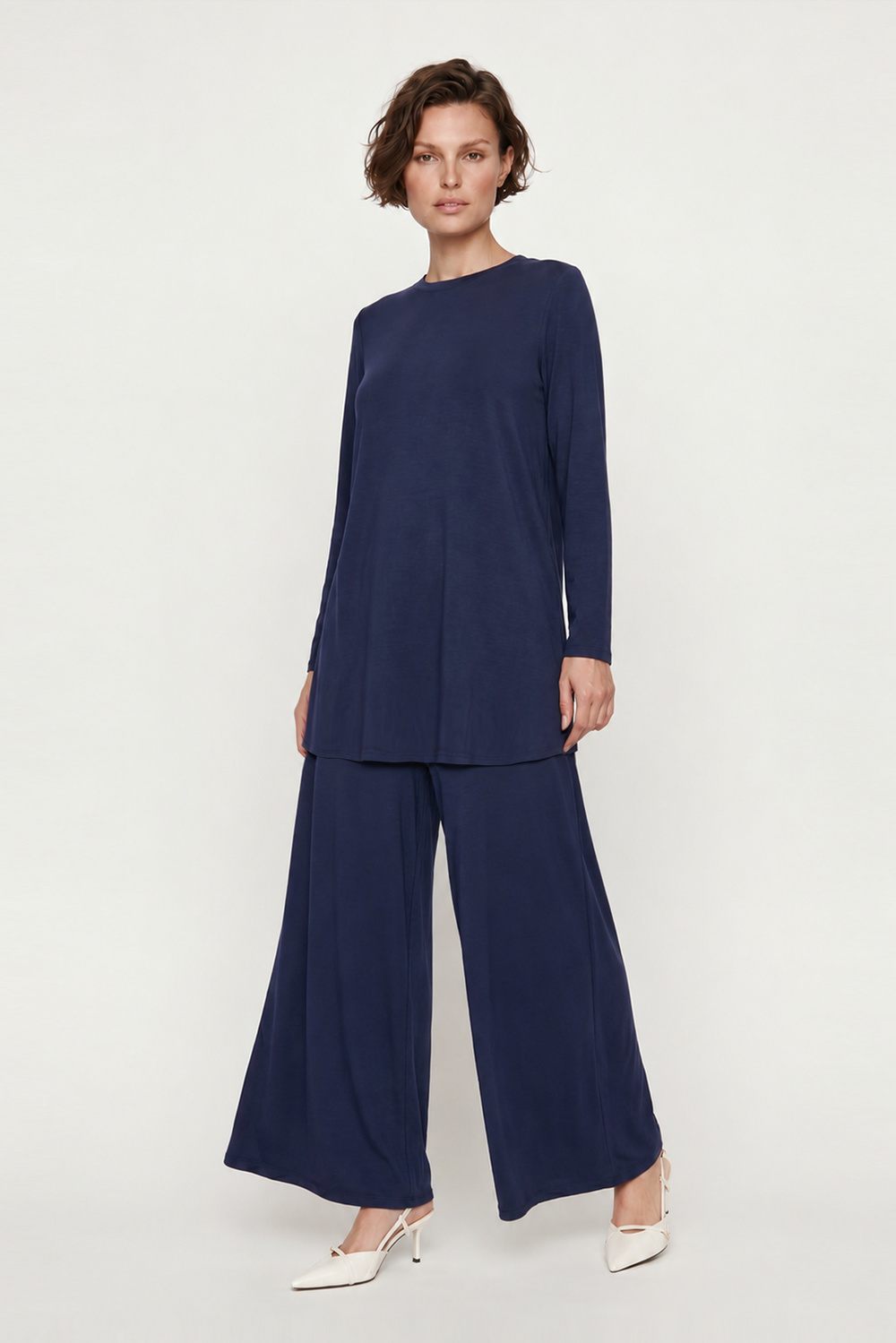 RAYON GENİŞ PAÇA PANTOLON ETEK