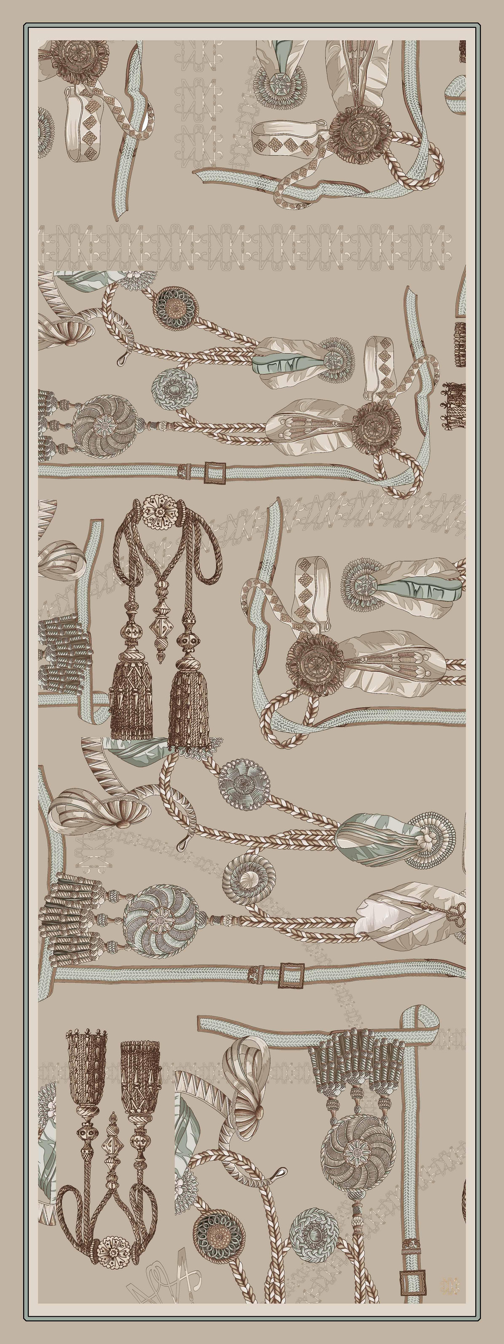 COTTON BRAÇOL DESENLİ ŞAL