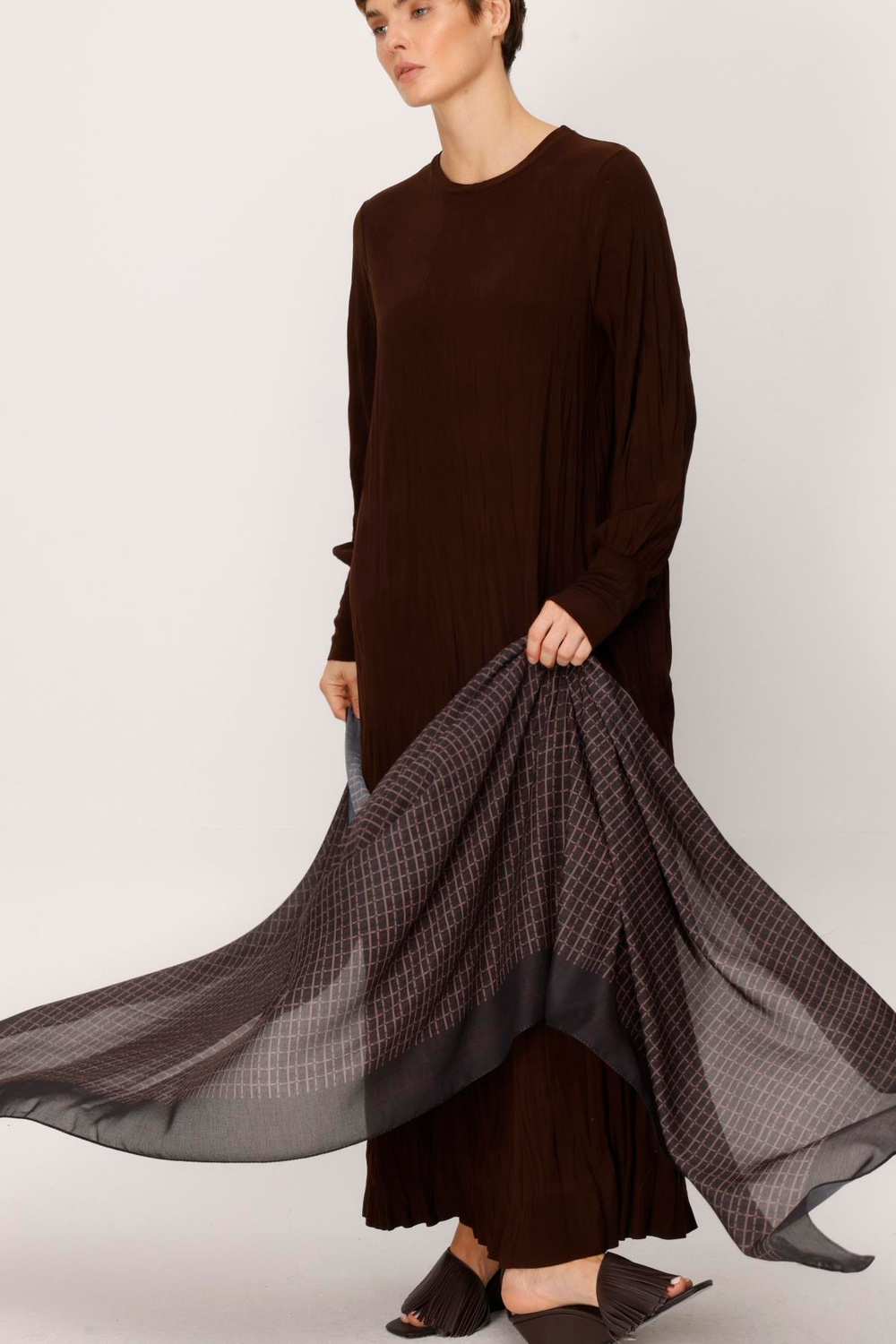 COTTON NOİ MONOGRAM DESENLİ ŞAL