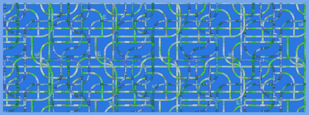 COTTON TRAMLI LABİRENT DESENLİ ŞAL