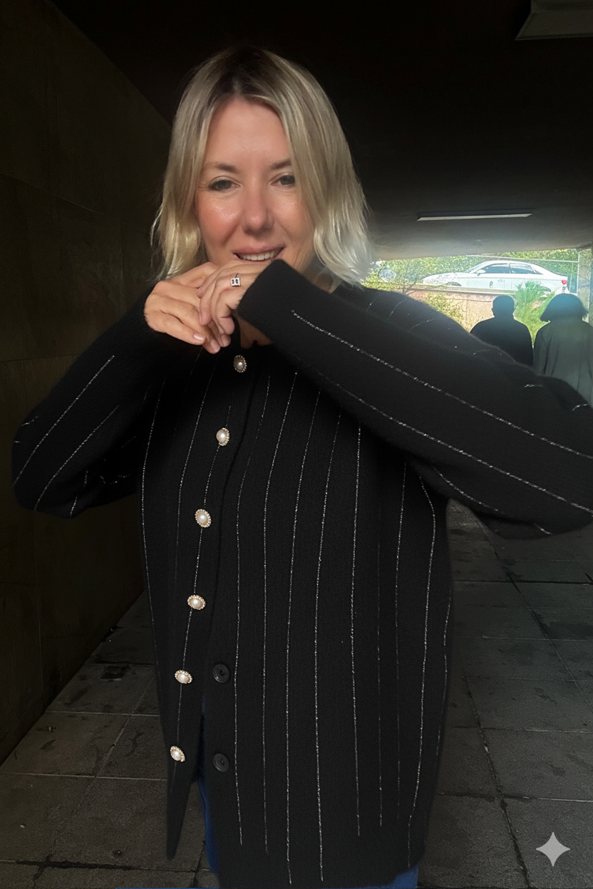 TRİKO ANGORA SİMLİ UZUN HIRKA