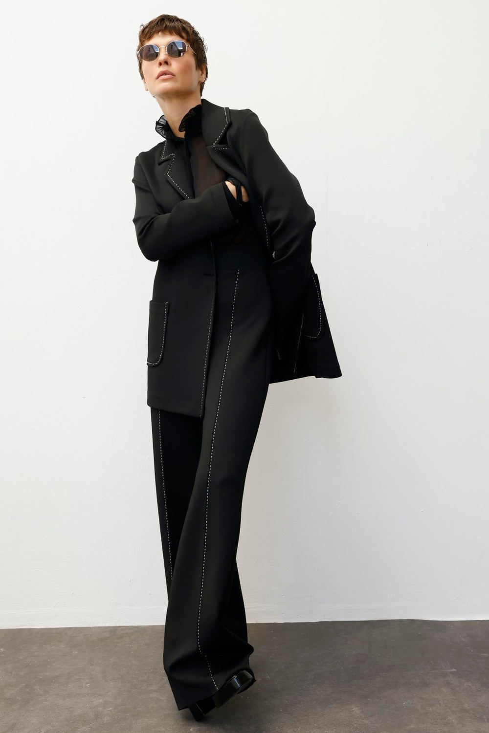 SCUBA PUNTOLU NERVÜR DİKİŞLİ BOL PAÇA PANTALON