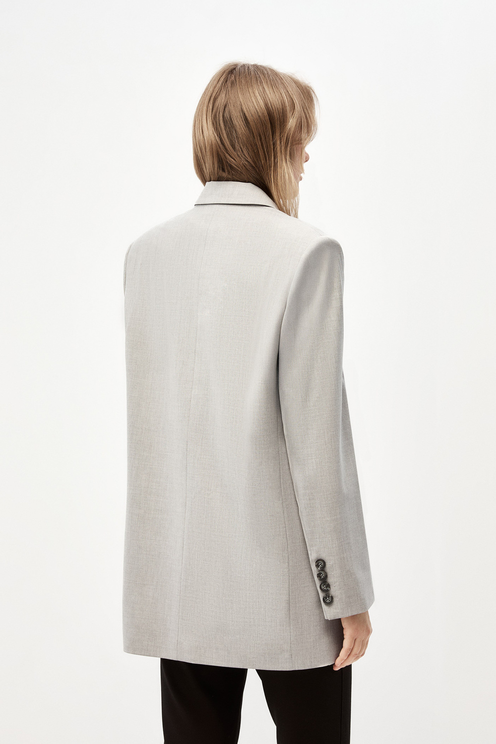 Gri Oversize Blazer Ceket