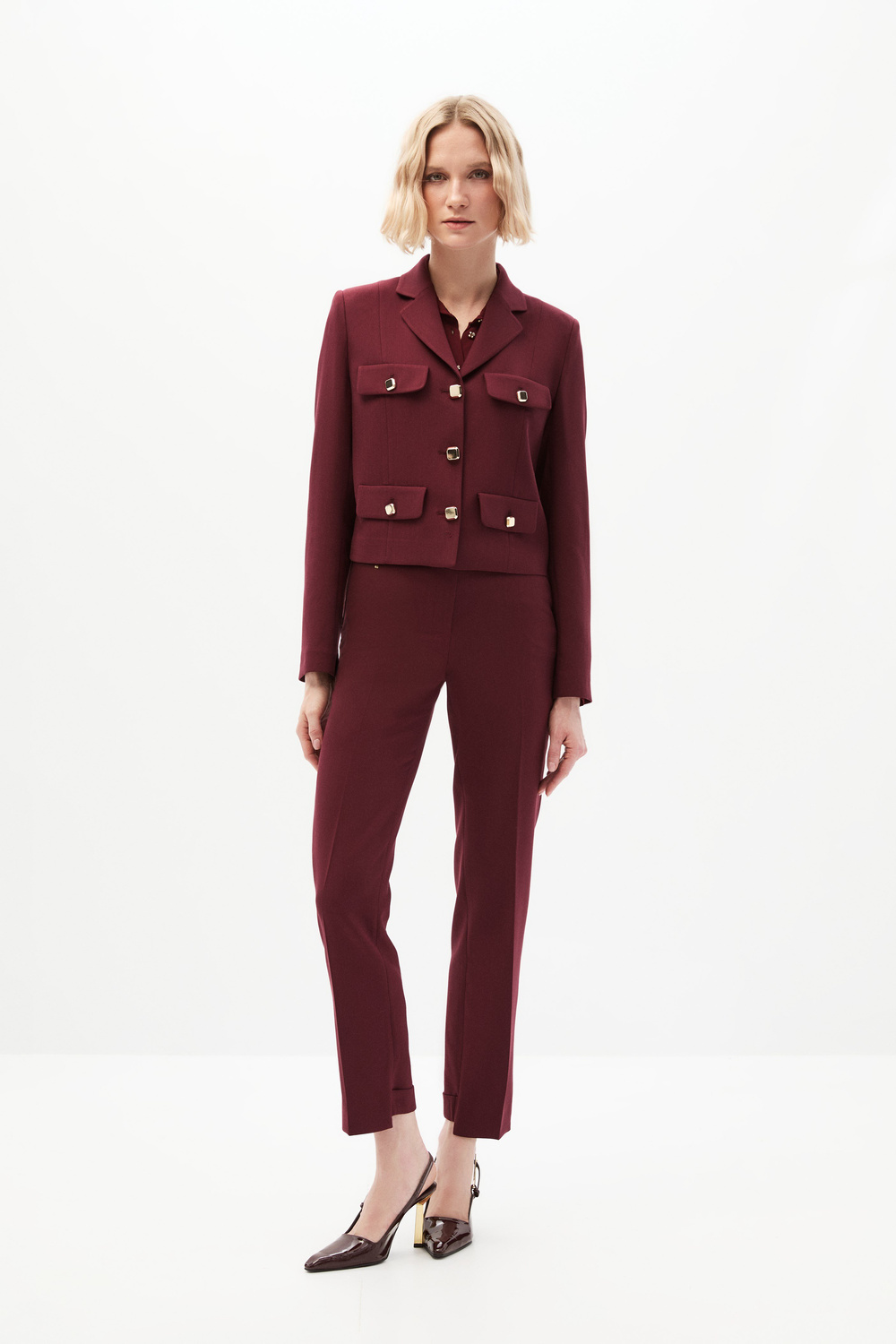Bordo Kutu Ceket