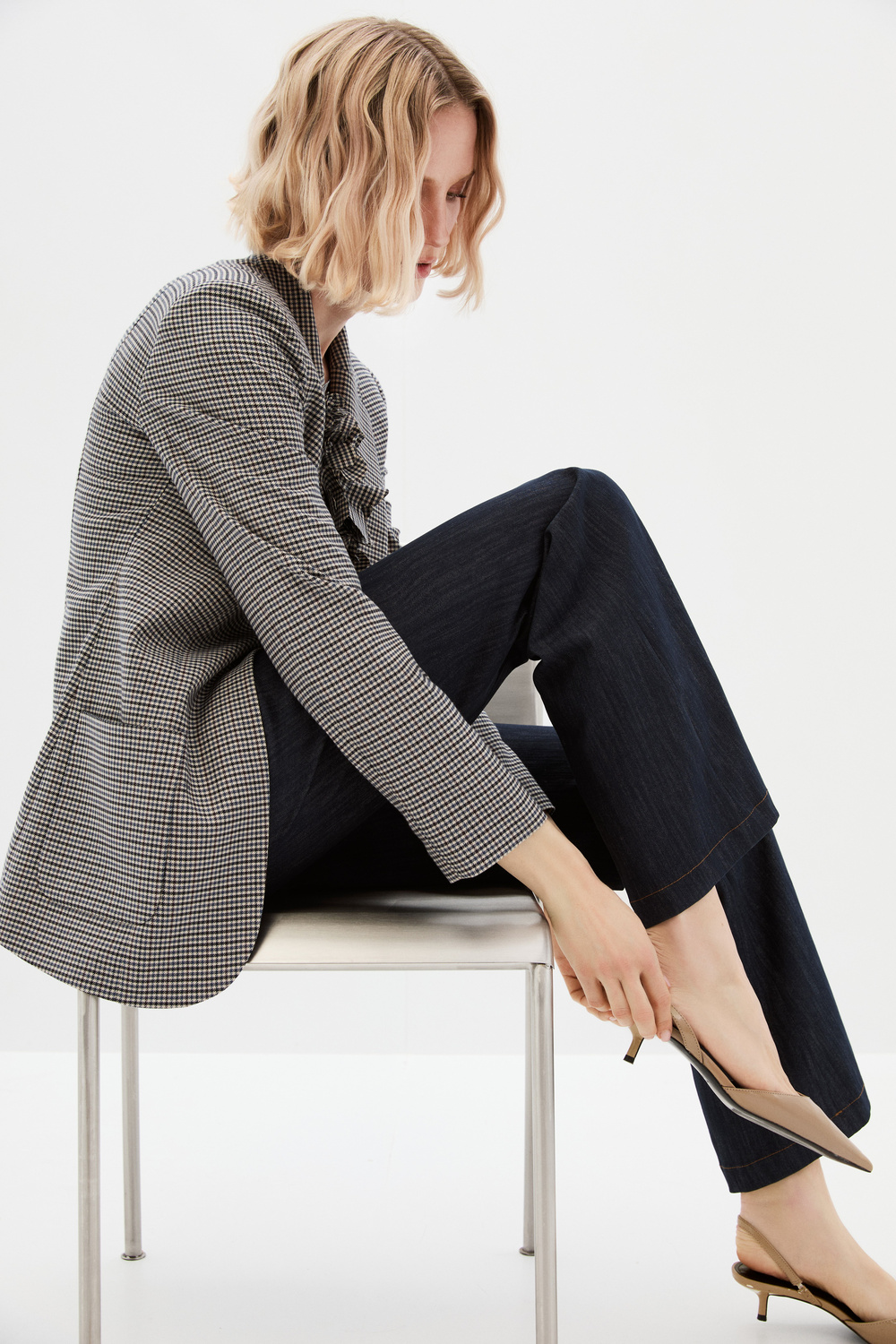 Çiçekli Blazer Ceket