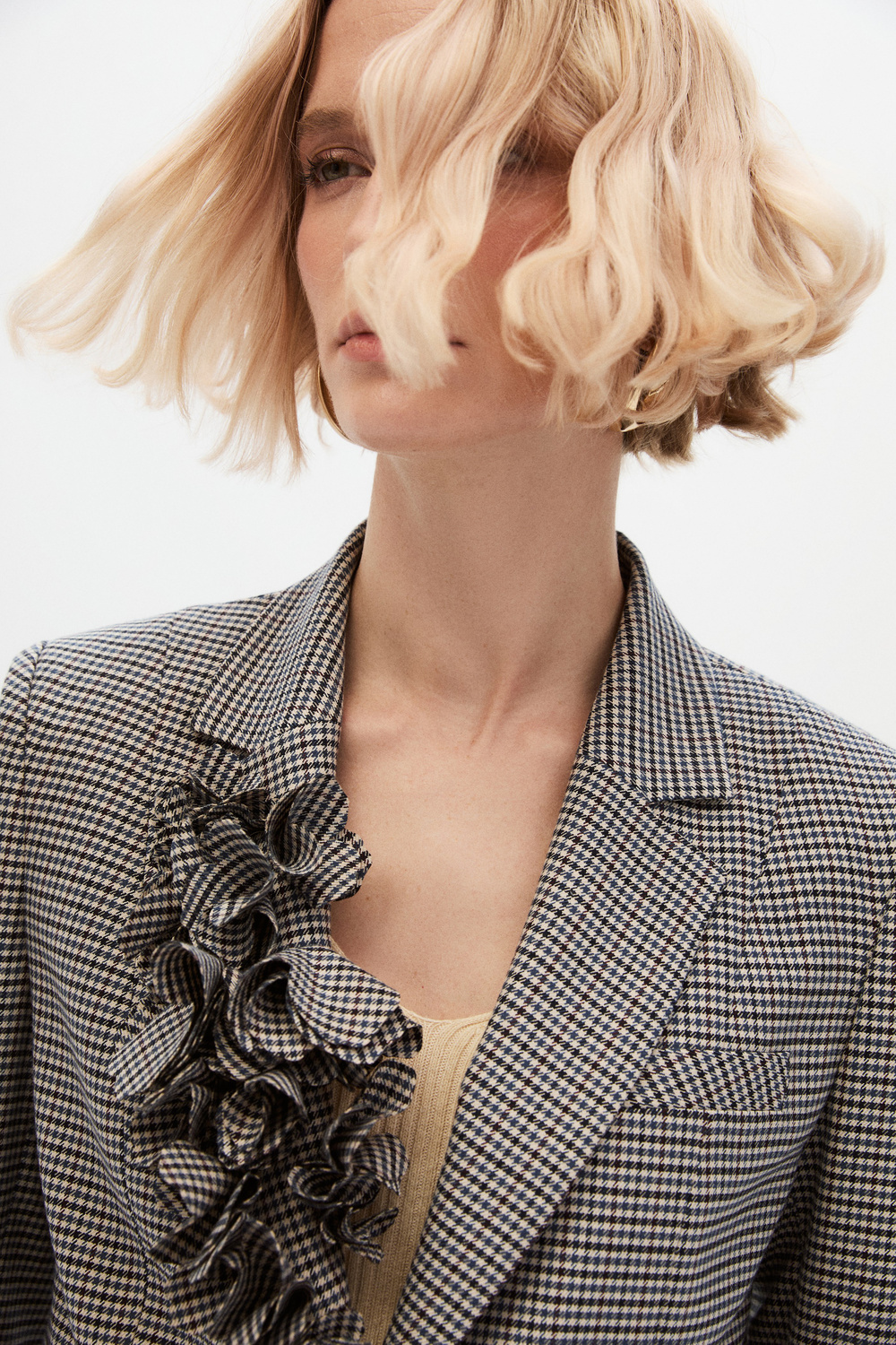 Çiçekli Blazer Ceket
