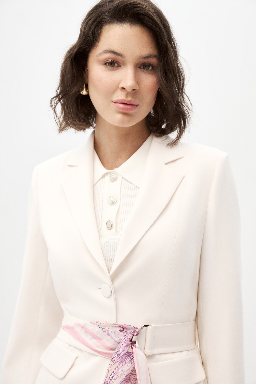 Fularlı Blazer Ceket