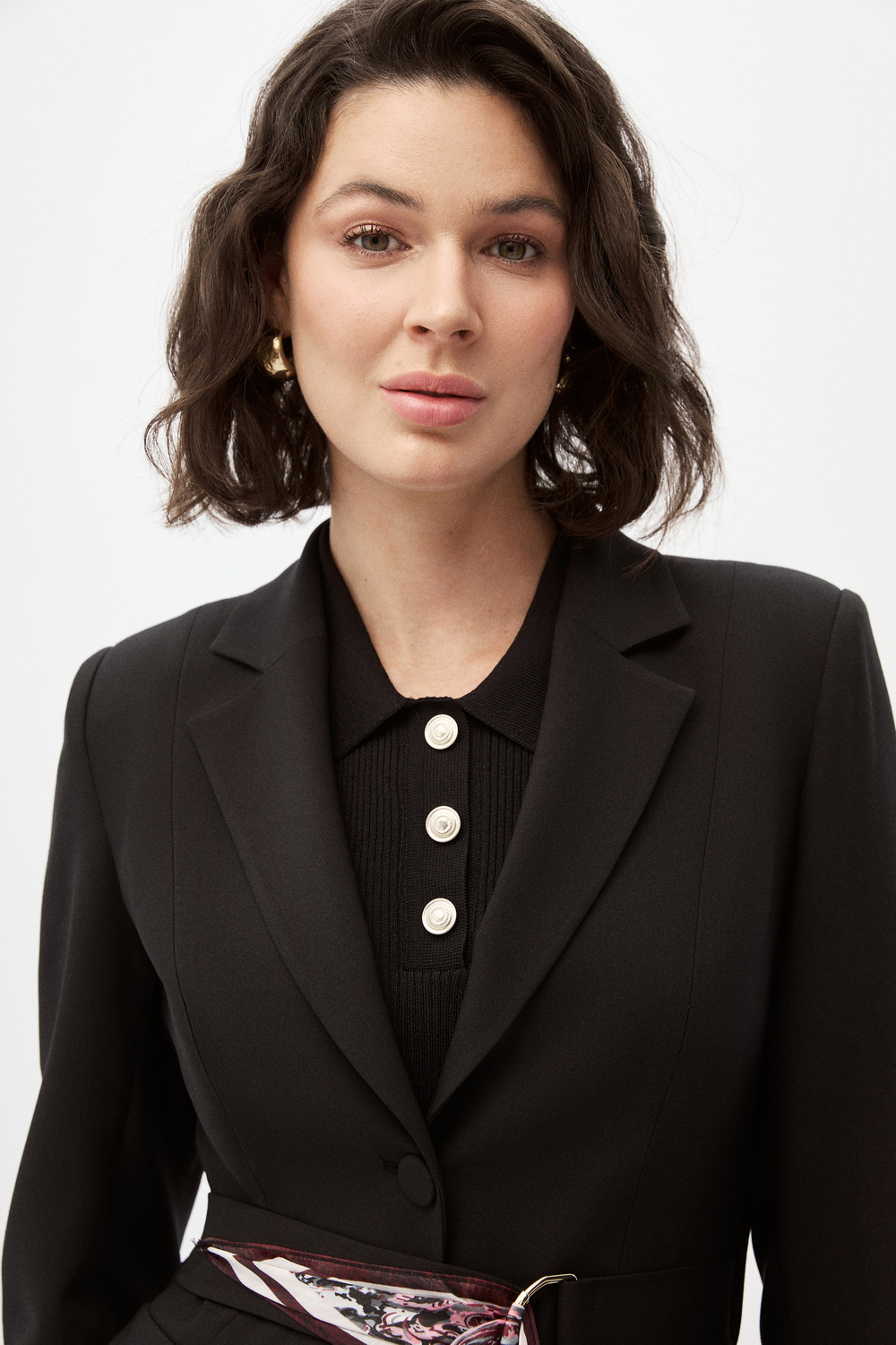 Fularlı Blazer Ceket