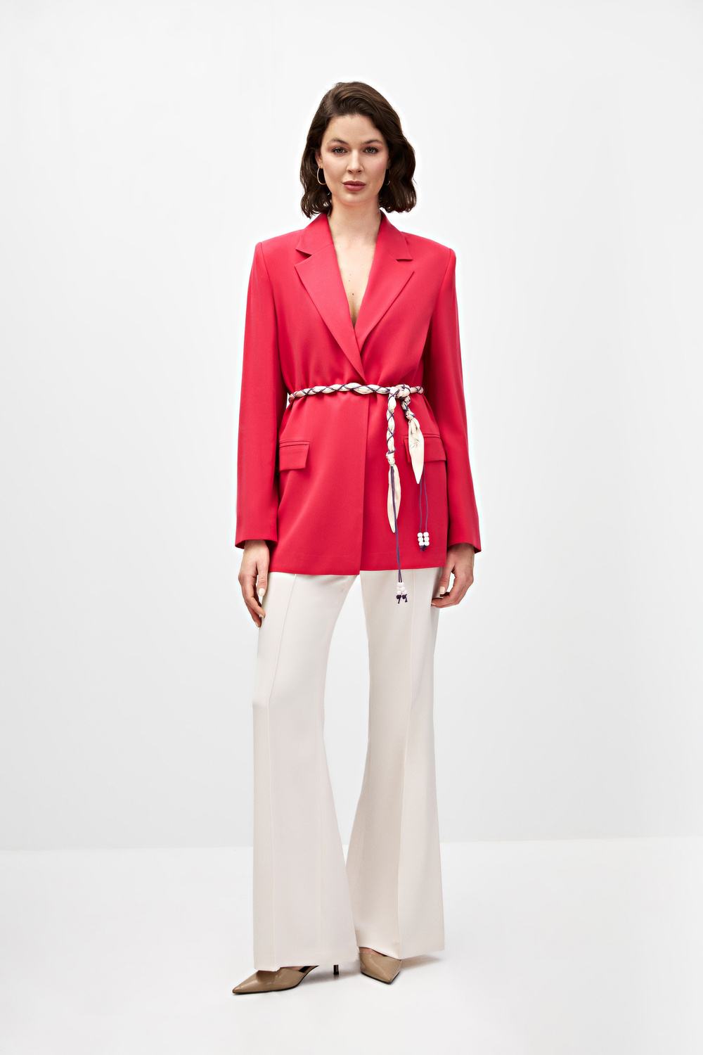 Fularlı Blazer Ceket