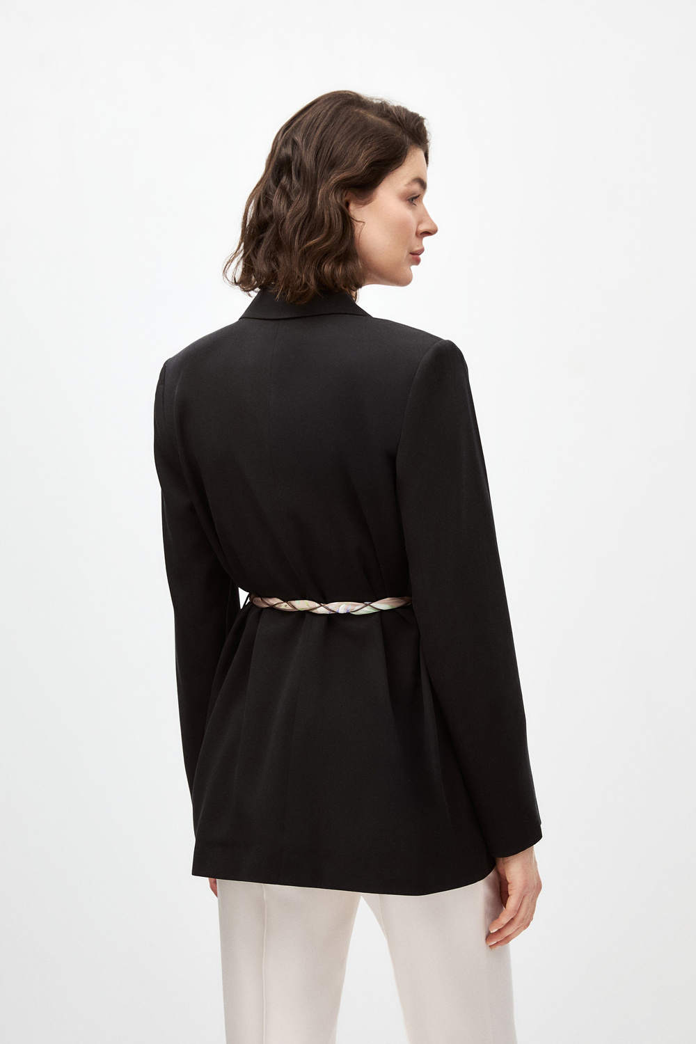Fularlı Blazer Ceket