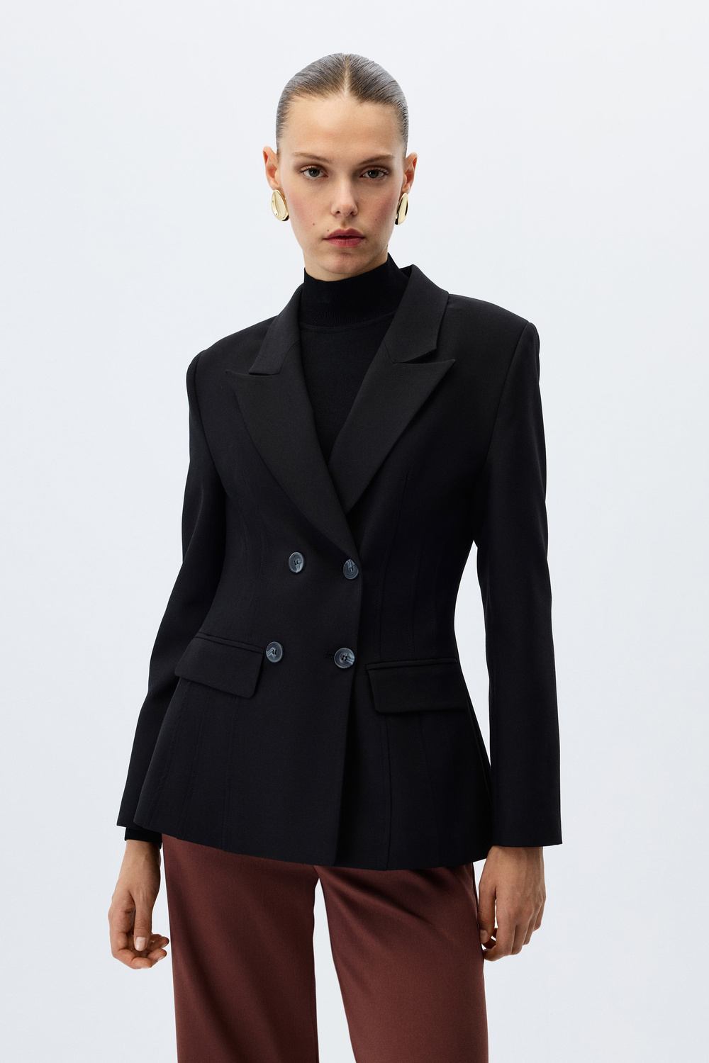 Kruvaze blazer ceket