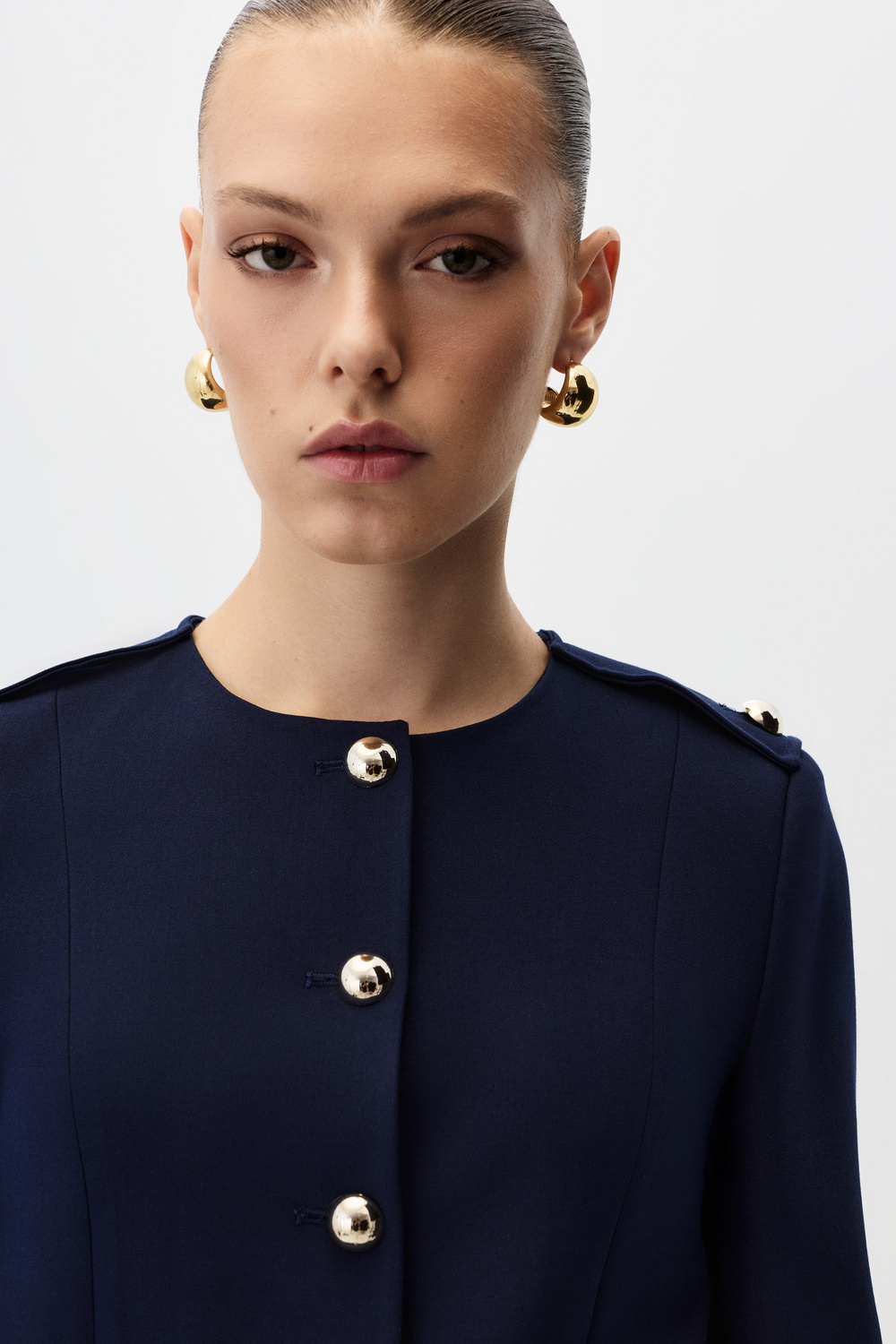 Apoletli blazer ceket
