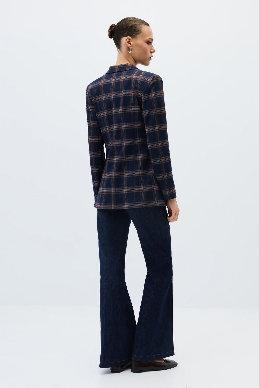 Ekose blazer ceket