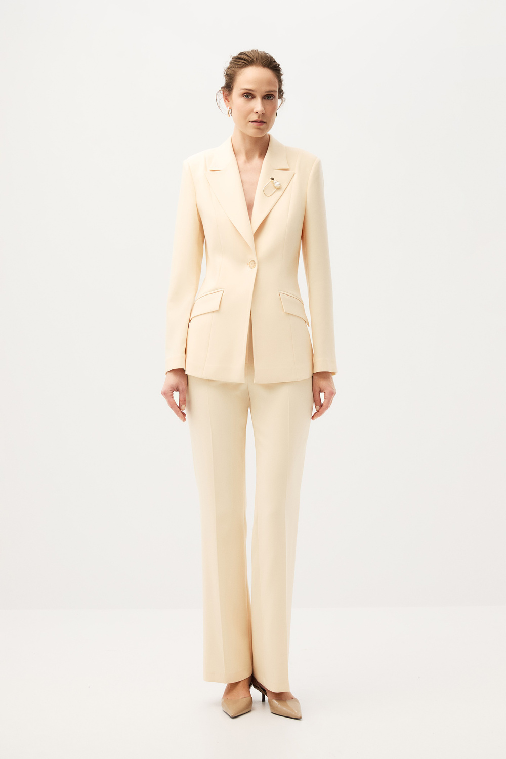 Sarı Blazer Ceket Takım