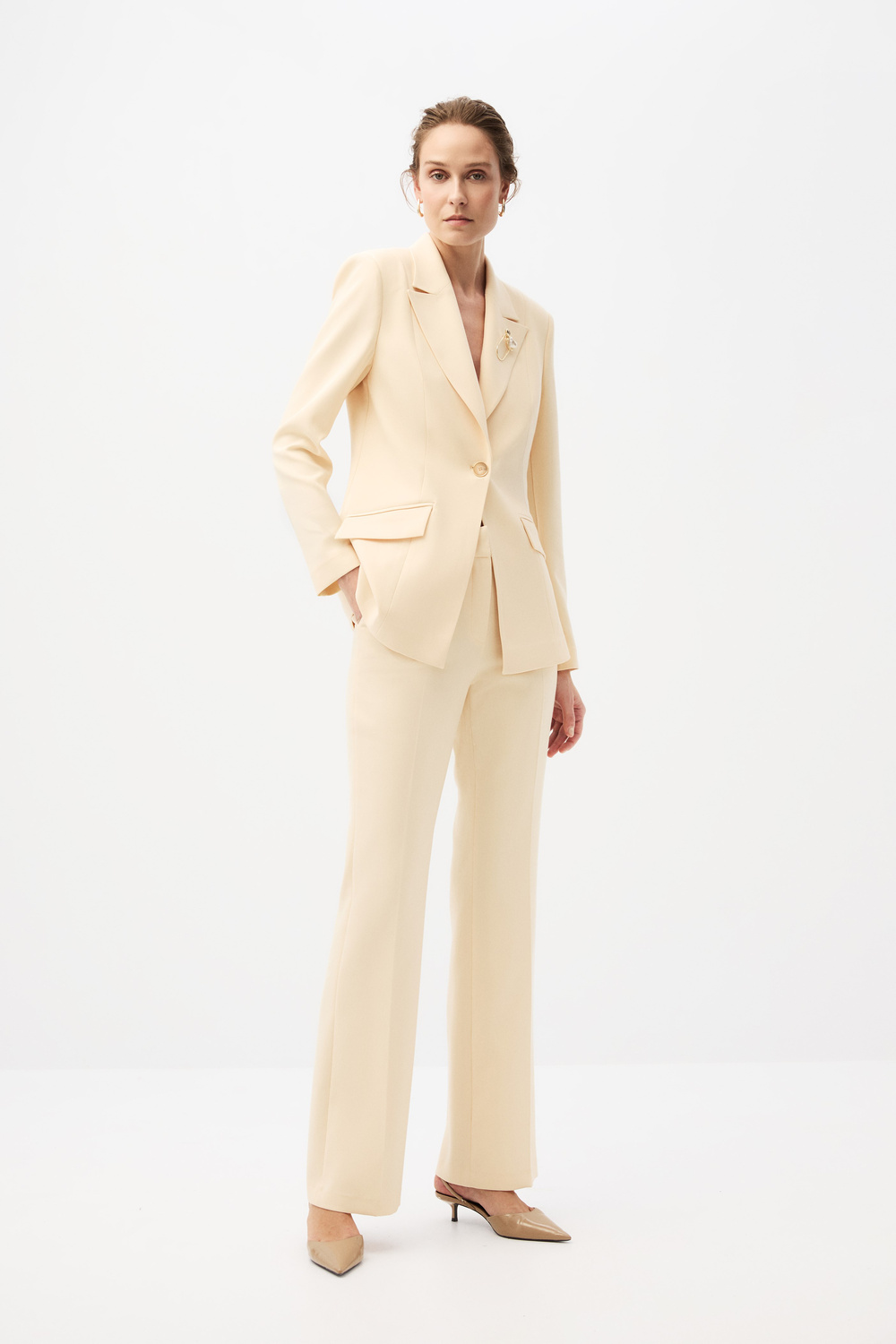 Sarı Blazer Ceket Takım
