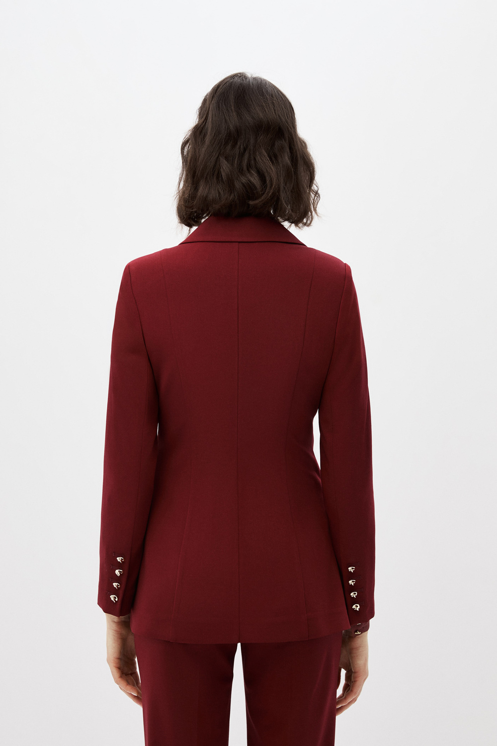 Bordo Blazer Ceket Takım