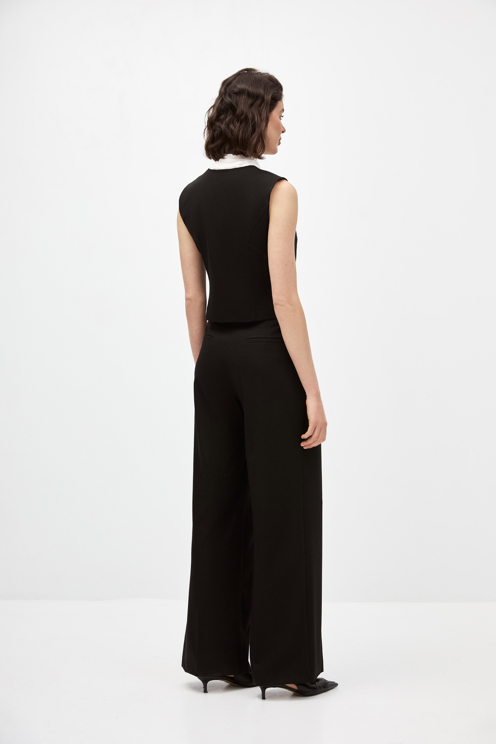 Fularlı Yelek Takım