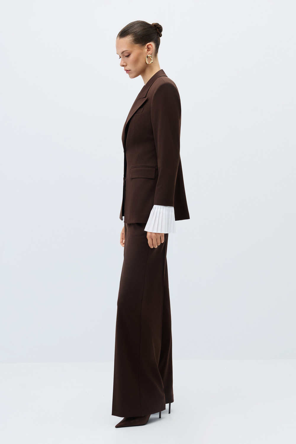 Manşet detaylı blazer takım