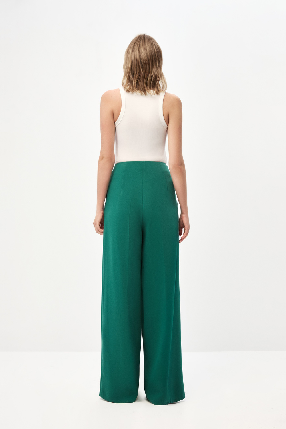 Yeşil Düğmeli Pantolon