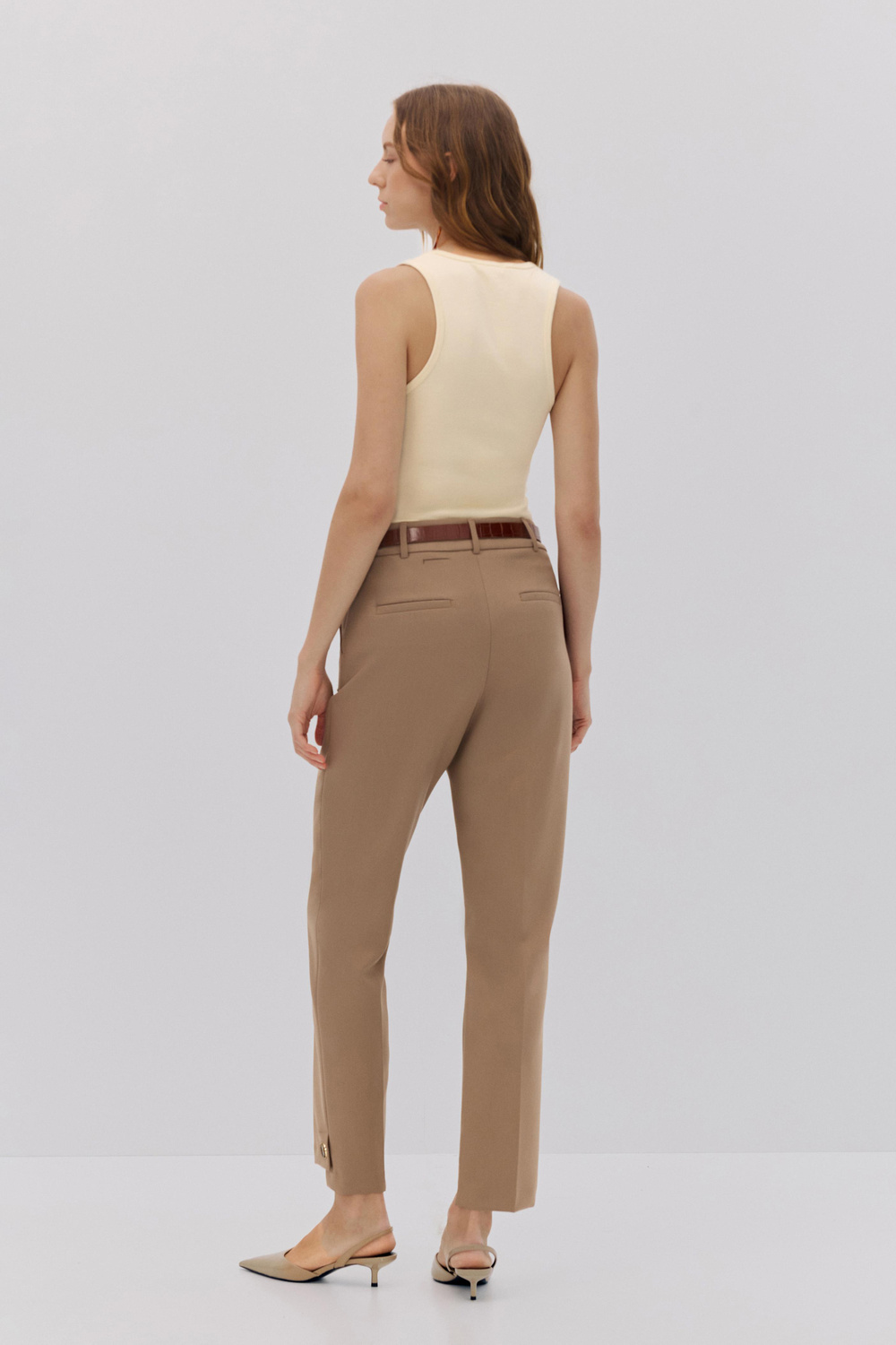 PAÇASI DÜĞME DETAYLI STRAIGHT FIT PANTOLON
